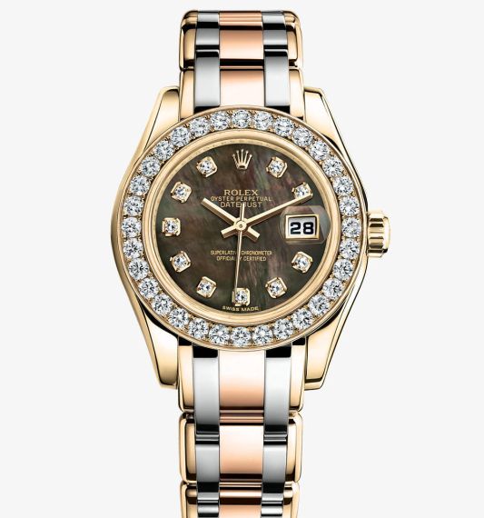 Rolex 80298-0002 pris Lady-Datejust Pearlmaster